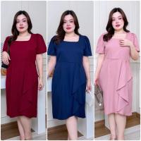 ราคา Ailyn Plus size Dress อก40 42 44 46 และ 48 ชุดไปงานไซส์ใหญ่ ชุดเดรสแฟชั่นสาวอวบคนอ้วน ใส่ไปทำงาน (42180725262)