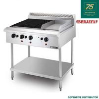 ราคา BERJAYA เตาย่างแบบหินลาวา เตาย่างแก๊ส 3+1หัวแก๊ส 71,000 BTU/HR BER1-CB3BGG1BFS-17 (21489039324)