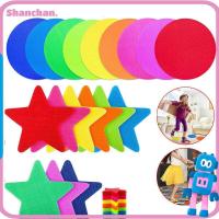 ราคา SHANCHAN 30 ชิ้นพรม Spot Markers นั่งเล่น Floor Circles Distancing Social เกมสติกเกอร์นั่ง (50112122347)