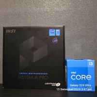 ราคา CPU (ซีพียู) INTEL CORE I3 10105F (4C/8T) + MSI H510M -A PRO (DDR4) (LGA 1200) (M-ATX) มือ2 (มีกล่อง) ประกัน 7 วัน (29620750616)