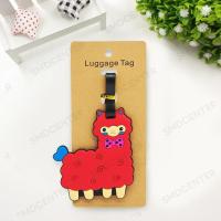 ราคา Luggage Tag แท็กกระเป๋า แท็กกระเป๋าเดินทาง ป้ายติดกระเป๋าเดินทาง ป้ายห้อยกระเป๋าเดินทาง แท็กยาง ซิลิโคน [อัลปาก้า แดง] (27231255923)