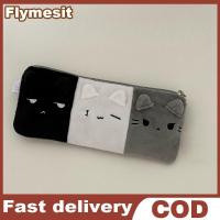ราคา Flymesit 1 ชิ้น Bla สีขาวและสีเทาลูกแมวดินสอตุ๊กตาน่ารัก Cat กระเป๋าเก็บขนาดใหญ่ความจุการ์ตูนเครื่องเขียนสําหรับนักเรียนมัธยมต้น EN (41330229488)
