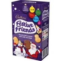 ราคา Cadbury Festive Friends Biscuits Half Covered With Milk Chocolate ขนาด 150 g BBF.30/04/24 (25204748071)