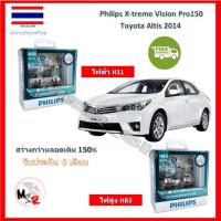 ราคา Philips หลอดไฟหน้ารถยนต์ X-treme Vision Pro150 3600K Toyota Altis 2014-2018 (อัลติส) 3600K ส่ง ฟรี (14892431417)