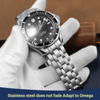 ราคา เหมาะสําหรับ Omega Omega New Seahorse 300 Ocean Universe หัวเข็มขัดพับสร้อยข้อมือสแตนเลสสายนาฬิกาสายเหล็ก (26194495968)