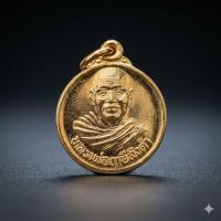 ราคา เหรียญกลมเล็ก หลวงพ่อฤาษีลิงดำ วัดท่าซุง จ.อุทัยธานี หลังยันต์เกราะเพชร อัลปาก้ากะไหล่ทอง (52060611293)