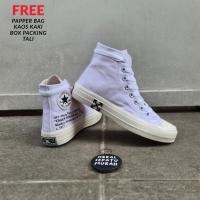 ราคา CONVERSE 70S X OFF WHITE TRIPLE WHITE GLOSSY SHOES ORANGE SOLE 36-43 (55760376120)