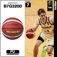 ราคา MOLTEN ลูกบาส บาสเกตบอลหนัง เบอร์ 7 Basketball PU vn B7G3200 (1200) (9261618582)