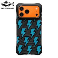 ราคา เคสไอโฟน ซิลิโคนสีดำ ลายฟ้าผ่าสีฟ้าบนพื้นดำ ฝังแม่เหล็ก ลายคลื่น ขอบ4มุมหนา สำหรับ iphone17 16 15 14 13 12 11 Pro Max Pl (56562112465)