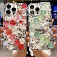 ราคา หรูหราbling Rhinestone Roseดอกไม้โทรศัพท์เพชรเต็มเคสโทรศัพท์สําหรับiPhone 15 14 13 12 11 Promax X XR XSMax 14 15 6 7 8 Plus TPUนุ่มปกหลัง (26900545854)
