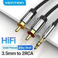 ราคา VentionRCA Cable 2rca to 3.5 audio cable rca 3.5mm Jack male to male ( Model: BCF/BCP-PVC/TPE) (0.5M-10M) (493865321)