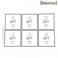 ราคา [1SHEET x 6PCS] IT IS A FOR YOU WORDING LABELLING SEALING STICKER สติ๊กเกอร์สีดํา SQUARE (22668871075)