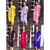 ราคา ชุดเดรสทรงกะเหรี่ยงผ้าทอมือ ชุดพื้นเมือง ชุดดอย (4106706715)