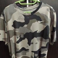 ราคา เสื้อกีฬา Nike แท้ รุ่น dri fit ลายcamo สีเทา-ดำ ไซส์M (27630631270)