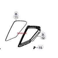 ราคา แท้ศูนย์ ยางขอบกระจกหูช้างหลัง ฮอนด้า ซีวิค Honda Civic FB 2012-2016 (26353388350)