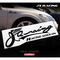 ราคา สติกเกอร์ JS RACING GOES ON แต่งรถ honda decal racing ของแต่งรถ (24471243649)