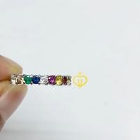 ราคา Jewchanแหวนนพเก้าแท้ตามตำราพลอยแท้ทุกเม็ด เพชรczตัวเรือนเงินแท้หมายเหตุขนาดแหวนได้ค่ะ (17271428015)