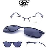 ราคา กรอบแว่นสายตา GEZE Clip-On รุ่น 9020-C3 เต็มกรอบสีเทา คลิปออนแม่เหล็ก เลนส์กันแดด Polarized (1529724867)
