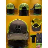 ราคา หมวกตาข่าย John Deere แท้ สีเทา-เขียวสะท้อนแสง ปักโลโก้กวางคลาสสิก ติดกระดุมเต็ม 55 cm วินเทจทรัคเกอร์สุดเท่! (53761719634)