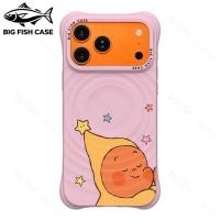 ราคา เคสไอโฟน ซิลิโคนสีชมพู แม่เหล็ก ลายตัวการ์ตูนอบอุ่นหมวกดาวกระจายดาวสีพาสเทล ขอบคลื่นป้องกันกระแทก สำหรับ iphone17 16 15 (43281556269)