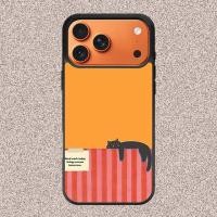 ราคา IPhone 17 16 15 14 13 12 11 Mini Plus Pro Max TPU Rubber Custom Softcase Black Cat สีส้ม (47906550105)