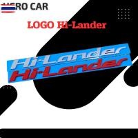 ราคา โลโก้​ LOGO Hi-Lander สีแดง 1ชุด2ชิ้น ติดข้างรถยนต์​ ​ISUZU year 2010-2019 (27242825005)