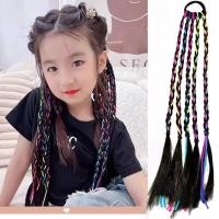 ราคา ผมเปียปลอมเด็กหลากสี, ผมเปียหลากสีสําหรับเด็ก, วิกผมสําหรับเด็กผู้หญิง (46858376776)