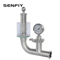 ราคา JIUya 1.5 Tri Clamp Spunding Valve พร้อมความดัน Guage,Sanitalary Pressure Relief Valve Fermenter Air Release Buugee อุปกรณ์ความดัน (57161353332)