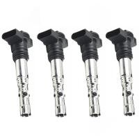 ราคา 4 ชิ้นคอยล์จุดระเบิดแพ็ค 06A905115 สําหรับ Quattro A4 TT 1.8 T 2.0 2.7 (50858886167)
