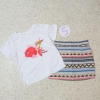 ราคา ชุดเซทเสื้อ กระโปรง พิมพ์ลายไทย สวยๆ (6778353688)