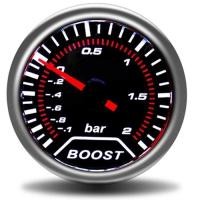 ราคา manometro turbo Boost gauge Bar 2" 52mm Smoke lens Boost controller gauge -1~2 Bar Auto car gauges (54205635090)