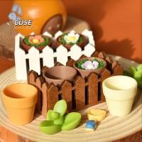 ราคา 10ชิ้นกระถางดอกไม้เรซินกระถางดินเผาดินเผาอุปกรณ์เสริมสำหรับสวนสวยกระถางต้นไม้ขนาดเล็ก (45806418625)