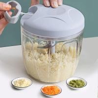 ราคา Ruby Lin 500/900ML เนื้อ Mincer กระเทียม Chopper หมุนกระเทียมกด Crusher ผักหัวหอมเครื่องตัดครัวทําอาหารอุปกรณ์เสริม Nice (50360417267)