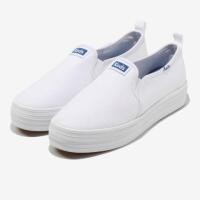 ราคา รองเท้า keds สีขาวมีส้นนิดๆ ของใหม่ พรีมาจากเกาหลี ของแท้ (18566246472)