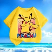 ราคา [มีสินค้า] เสื้อยืดเด็กผู้ชายลายพิคาชูสุดน่ารัก แขนสั้น ผ้าฝ้าย ใส่สบาย คอกลม พิมพ์ลาย โปเกมอน 2026 (55011855764)