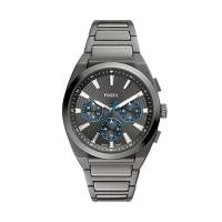 ราคา Fossil FS6107 Everett Chronograph Stainless Steel Watch นาฬิกาข้อมือผู้ชาย (51961991124)