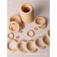 ราคา แหวนไม้วงกลม DIY สําหรับทําพวงกุญแจหรือเครื่องประดับ พร้อมหัวเข็มขัดและเชือกถักตกแต่ง (58012201554)