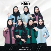 ราคา เสื้อแฟชั่นมุสลิมทูโทน สม๊อคแขน ทรงคอวีดูดีมากๆ เนื้อผ้าสวมใส่สบาย ดูแพง DG57วาริสมุสลิม (25643748726)