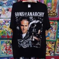 ราคา เสื้อยืดมือสอง Usa Bootleg Sons Of Anarchy ลายหน้าหลังเดือดๆ สภาพใหม่มาก Size L. อก23/ยาว30 (13594650603)