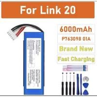ราคา 2025 ปี 100% แบตเตอรี่ทดแทนสําหรับ JBL Link 20 Link20 P 763098 01A แบตเตอรี่ลําโพงลําโพงแท้ 6000mAh (26844782358)