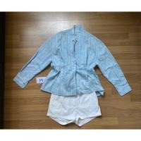 ราคา เสื้อเชิ๊ต เสื้อเชิ๊ตแขนยาว เสื้อเชิ้ตสีฟ้า แบรน masaya size m (9654593171)