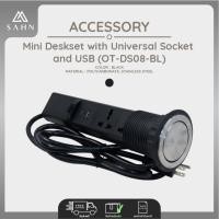 ราคา Pop-up Mini Desk set with Universal Socket and USB (OT-DS08-BL) (25393183022)
