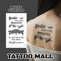 ราคา TATTOOMALL - สติ๊กเกอร์รอยสักชั่วคราวกันน้ํากึ่งถาวร ขนาด 18x11ซม. WRITING Motif 11-15 / รอยสักชั่วคราว / รอยสักติดทนนาน / รอยสักผลไม้พรีเมี่ยมคล้ายกับรอยสักดั้งเดิม (40428142354)