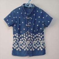 ราคา เสื้อหม้อฮ่อมคอจีนสวยๆๆจ้า (27324599224)