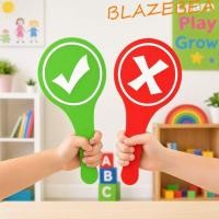 ราคา BLAZEBEA 10 ชิ้นผู้พิพากษาการ์ด,ขวา/Wrong หยุด/Go KT Board, Travel Transition Judgement Board สีแดงสีเขียว Expression ใช่/ไม่มีเกม Interactive Board Props (50811949260)