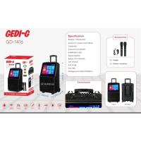 ราคา GEDI-G เครื่องเล่น android ลากมีจอ จอทัชสกรีน ดูยูทูป เชื่อมต่ออินเตอร์ ลำโพงล้อลาก ตู้ลำโพง ลำโพงเคลื่่อนที่ (27109239754)