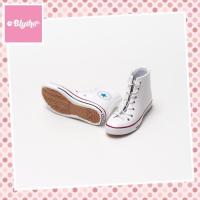 ราคา **พร้อมส่ง**รองเท้าผ้าใบคอนเวิร์สหุ้มข้อสีขาว สำหรับตุ๊กตาบลายธ์, ลิกกะ, เอโซน (Blythe, Licca และ Azone Doll) (1148490069)