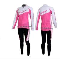 ราคา ชุดปั่นจักรยานหญิง Giant ชมพูขาว Pink white Gaint-PK-01 (53811601205)