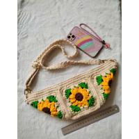 ราคา กระเป๋าแฮนด์เมด กระเป๋าสะพายข้างไหมพรมแฮนด์เมดน่ารัก (50460637091)