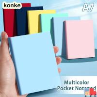 ราคา KONKE สมุดบันทึกขนาดเล็ก, แผ่นจดบันทึกกระเป๋าแบบพกพา A7, นักเรียนวางแผนไดอารี่หลากสีอเนกประสงค์ (53860532723)